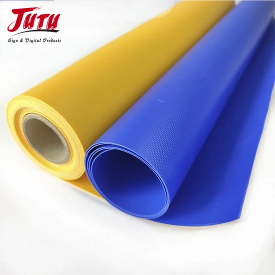 Jutu Custom Printed Waterproof Fireproof UV Protection PVC Coated Tarpaulin Canvas Tarp Fabric